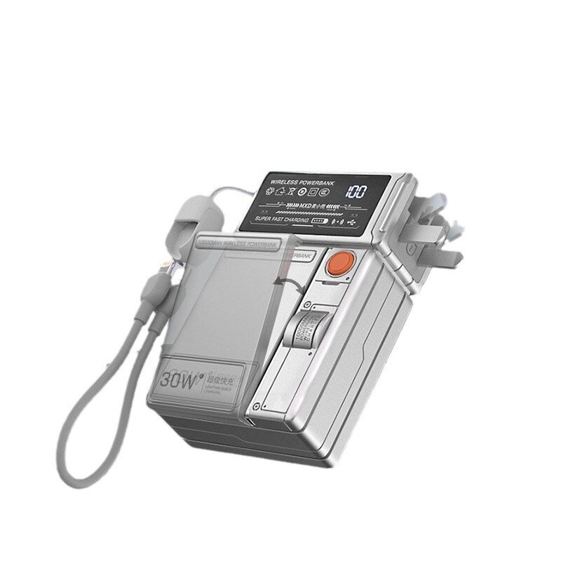 麦小兜モバイルバッテリー｜10000mAh・PD30W・急速充電・ポータブル・プラグ付き・磁気モバイルバッテリー|undefined
