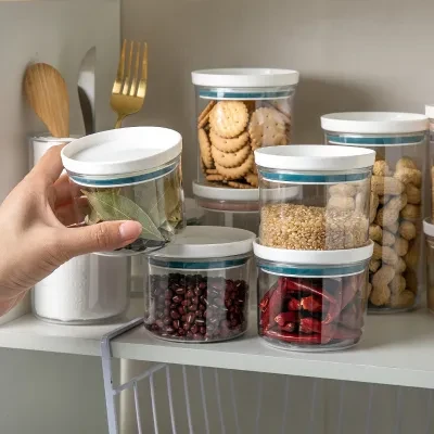 motto 収納ボックス｜和風・キッチン用品・積み重ね可能・穀物保存容器・蓋付き・プラスチック・密封容器・保鮮