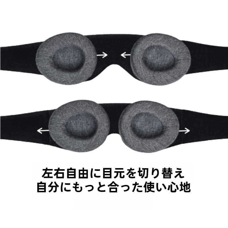 マンタ型の睡眠アイマスク｜100%遮光・ゼロ眼圧・快適・調整可能・完璧に睡眠に最適なアイマスク・目のケア・マッサージ・健康維持|undefined