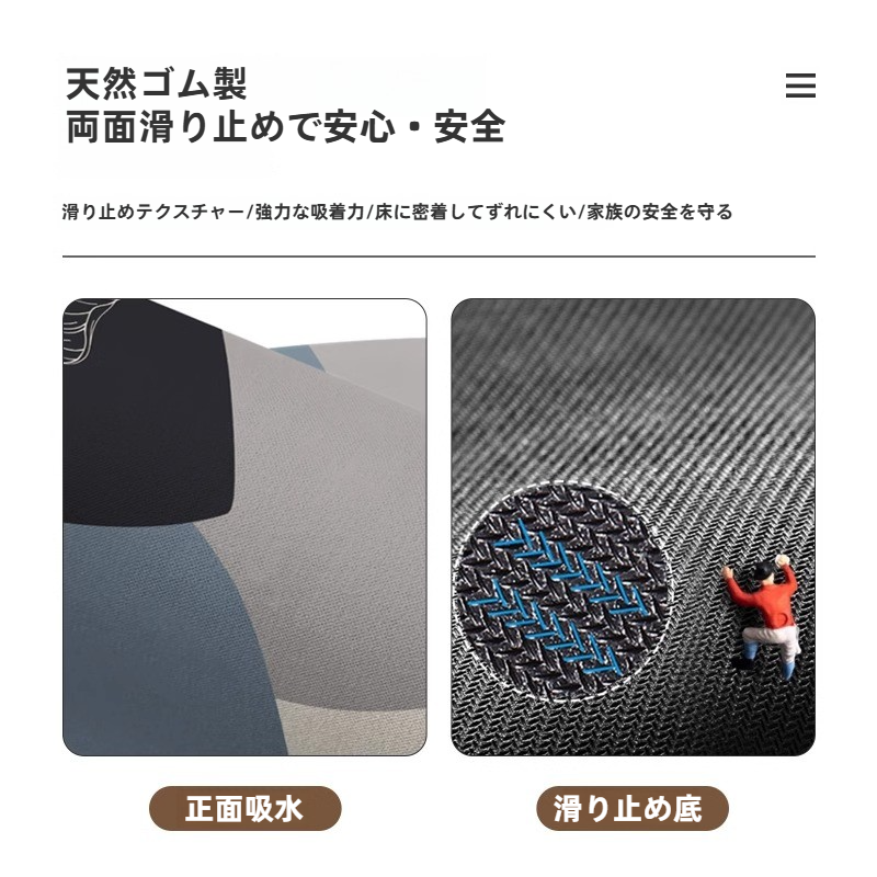 ソフト珪藻土マット｜浴室用・洗面所用・滑り止め・トイレ入口・速乾カーペット|undefined