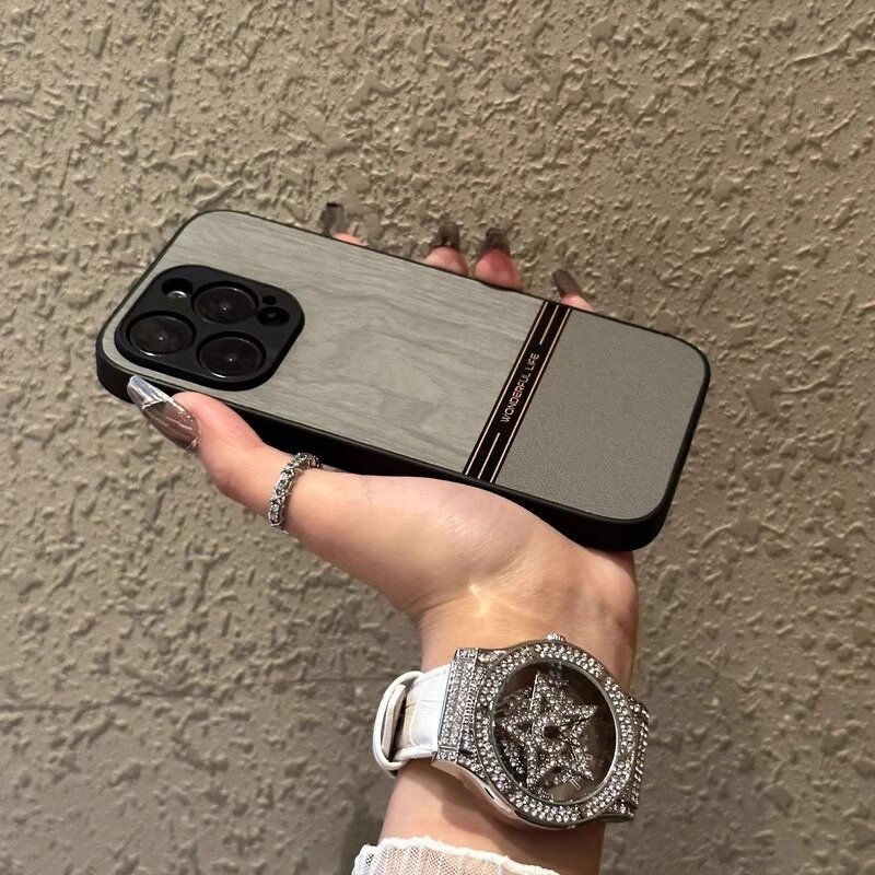 スマホケース｜Apple 17 Pro Max用・無地・レザー・高級感・デジタル機器・スマホ保護ケース|undefined