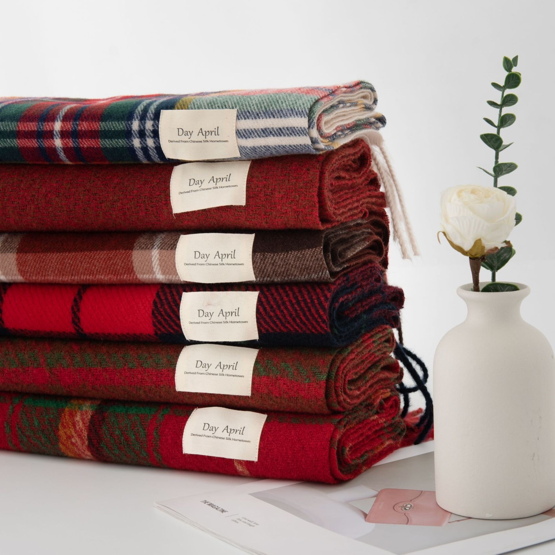 クリスマススカーフ｜雰囲気のある万能レディースカシミヤタッチ・冬用保温ショール・ネックウォーマーアクセサリー|undefined