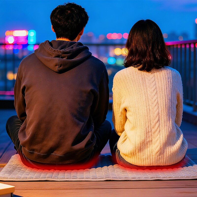 加熱座布団｜USB電熱クッション・冬用暖かい・冷え対策・長時間座っても快適・オフィスや家庭用に最適|undefined