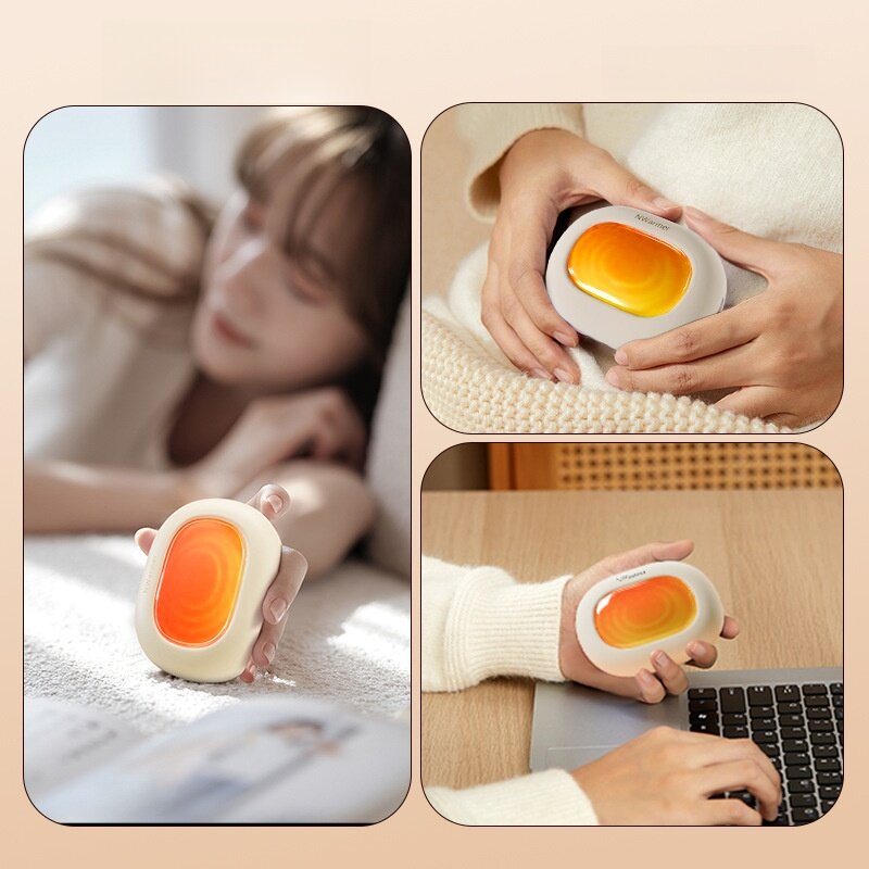 ミニハンドウォーマー｜充電式カイロ・ポータブル・３段階温度調節・冬の必需品・あったか・便利・可愛い|undefined