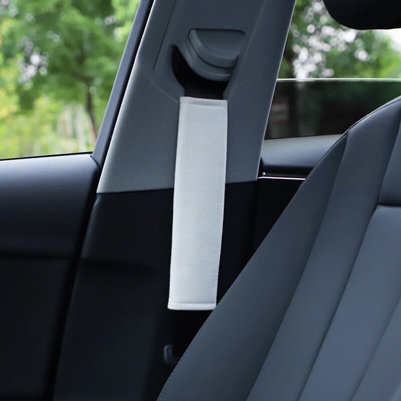 車用安全ベルトカバー｜リネンコットン・シートベルトパッド・肩当て・保護・ずれ防止・快適|undefined