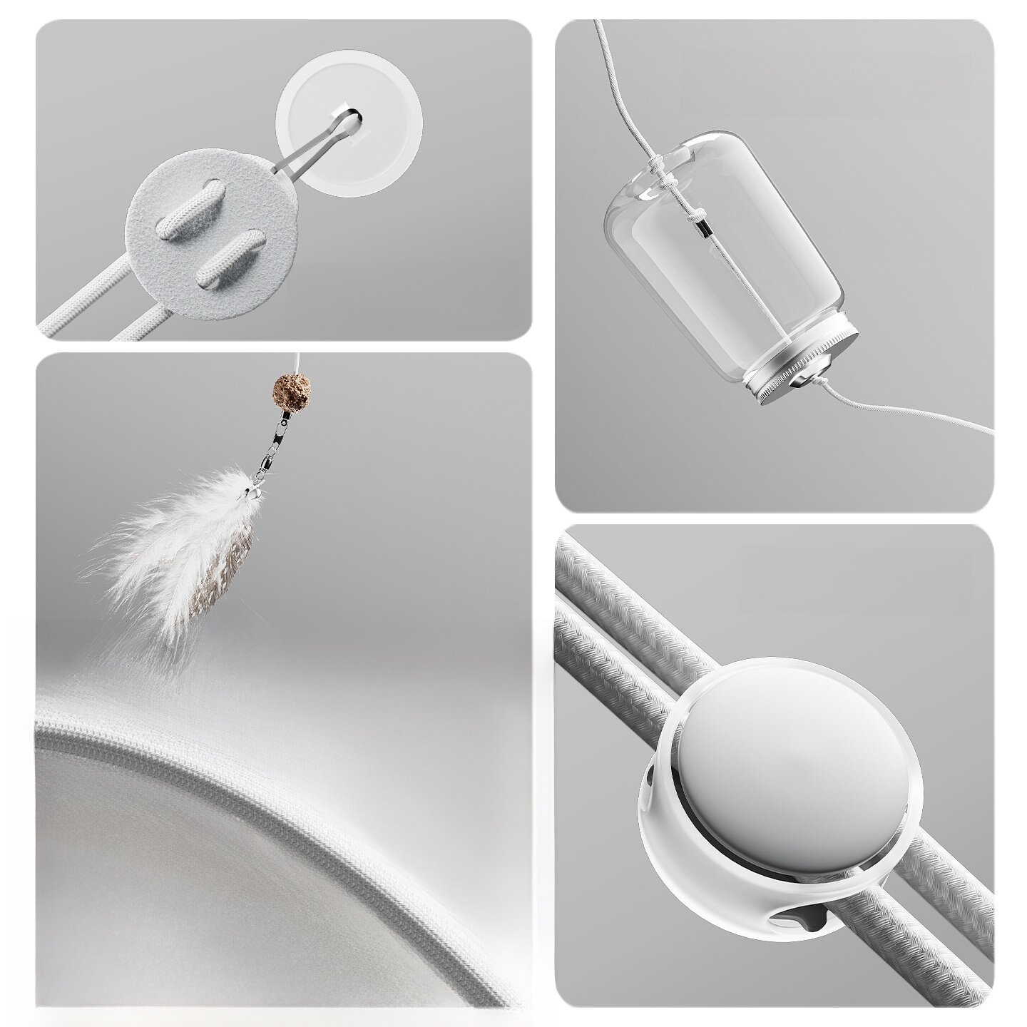 猫用おもちゃ｜餌入れ可能・ゆらゆら揺れる・知育玩具・猫用おやつボール・ドア掛けタイプ・退屈解消|undefined