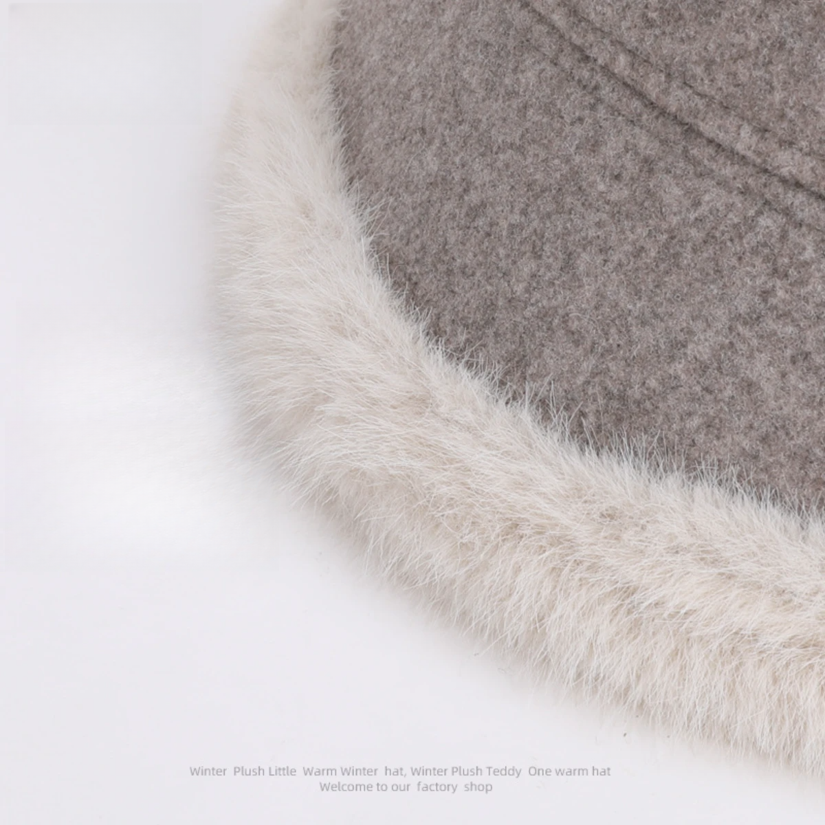 フェルトのボウラーハット｜秋冬・裏起毛・保温・帽子・バケットハット・大きめサイズ・小顔効果・おしゃれ・トレンド感|undefined