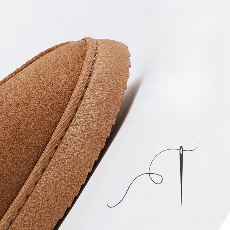 スリッパ｜2025年秋冬新作・レディース・ファッション・万能ファー付き・厚底・包頭デザイン・自宅履き|undefined