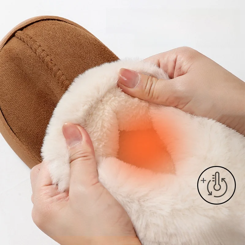 スリッパ｜2025年秋冬新作・レディース・ファッション・万能ファー付き・厚底・包頭デザイン・自宅履き|undefined