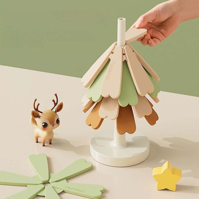 断熱マット｜シリコン製鍋敷き・クリスマスツリー型・断熱・耐熱・食卓用・滑り止め・おしゃれ・オリジナル|undefined