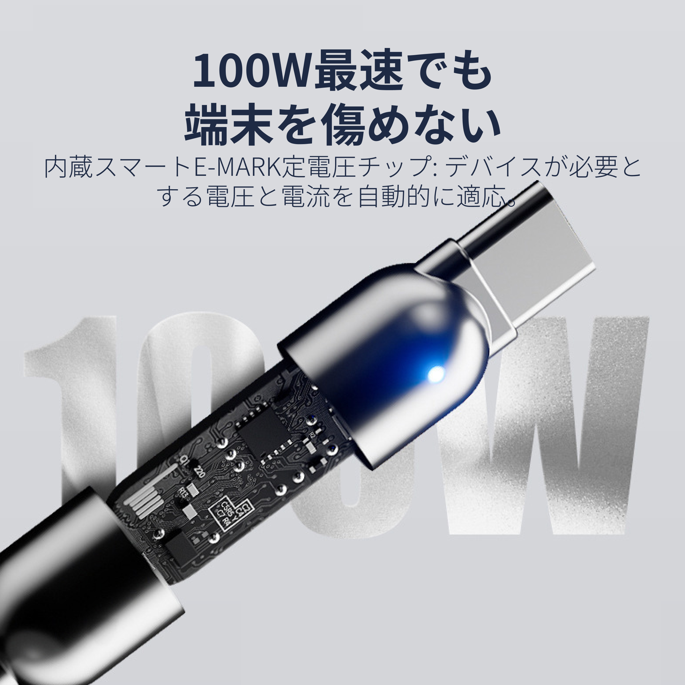 Trozk Type-Cケーブル｜100W充電・急速充電・フラッシュ充電・延長ケーブル・充電ケーブル・スマホ充電・Android対応・大電流|undefined