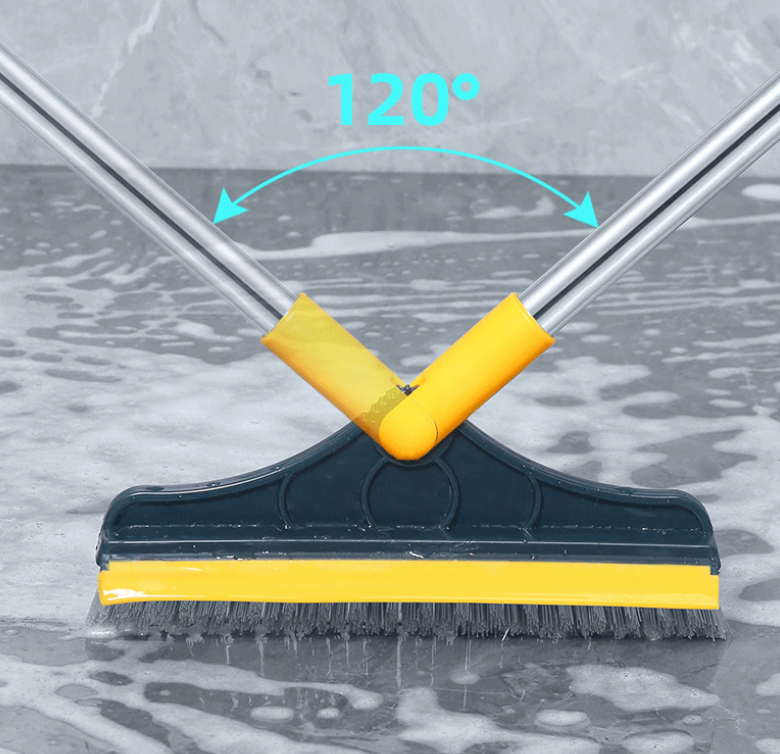 120度傾きの掃除用ブラシ│ヘッドアングルは人間工学的に設計されており、最も快適な角度から家を掃除することができます。丈夫でコシがあるので庭先やエクステリアで大活躍します。|undefined