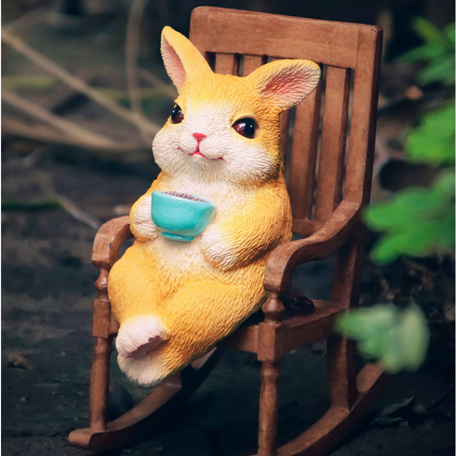 【ウサギちゃんを見つけろ！】ユリ椅子ウサギちゃん デコレーション｜友達へのプレゼントに最適！|undefined