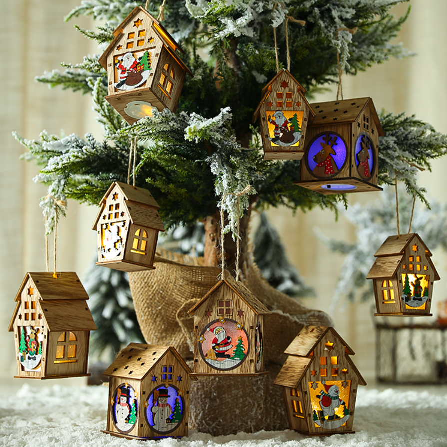 【クリスマスお祝い！】雪だるまの木の家｜クリスマスツリーを飾りましょう！|undefined
