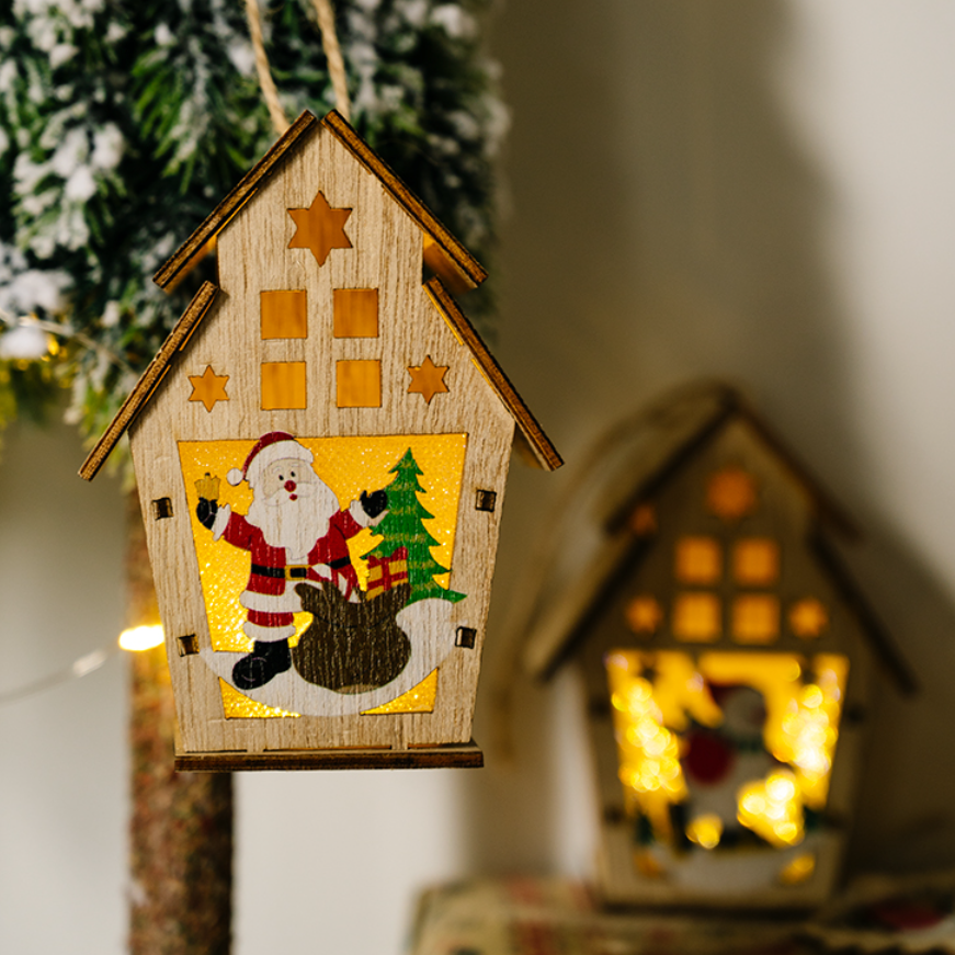 【クリスマスお祝い！】雪だるまの木の家｜クリスマスツリーを飾りましょう！|undefined