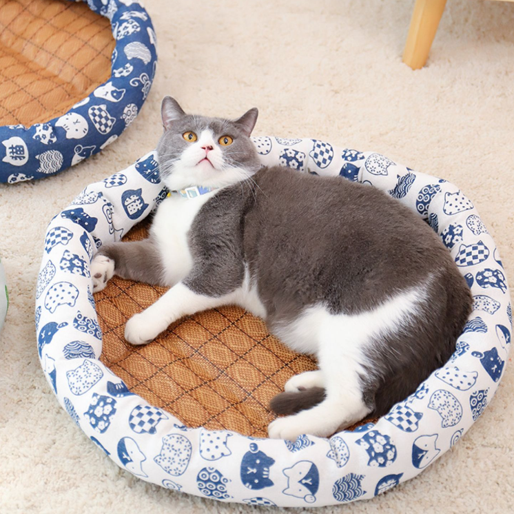 涼しい猫ベッド ｜春夏ピッタリ ニャンチャンの極楽|undefined