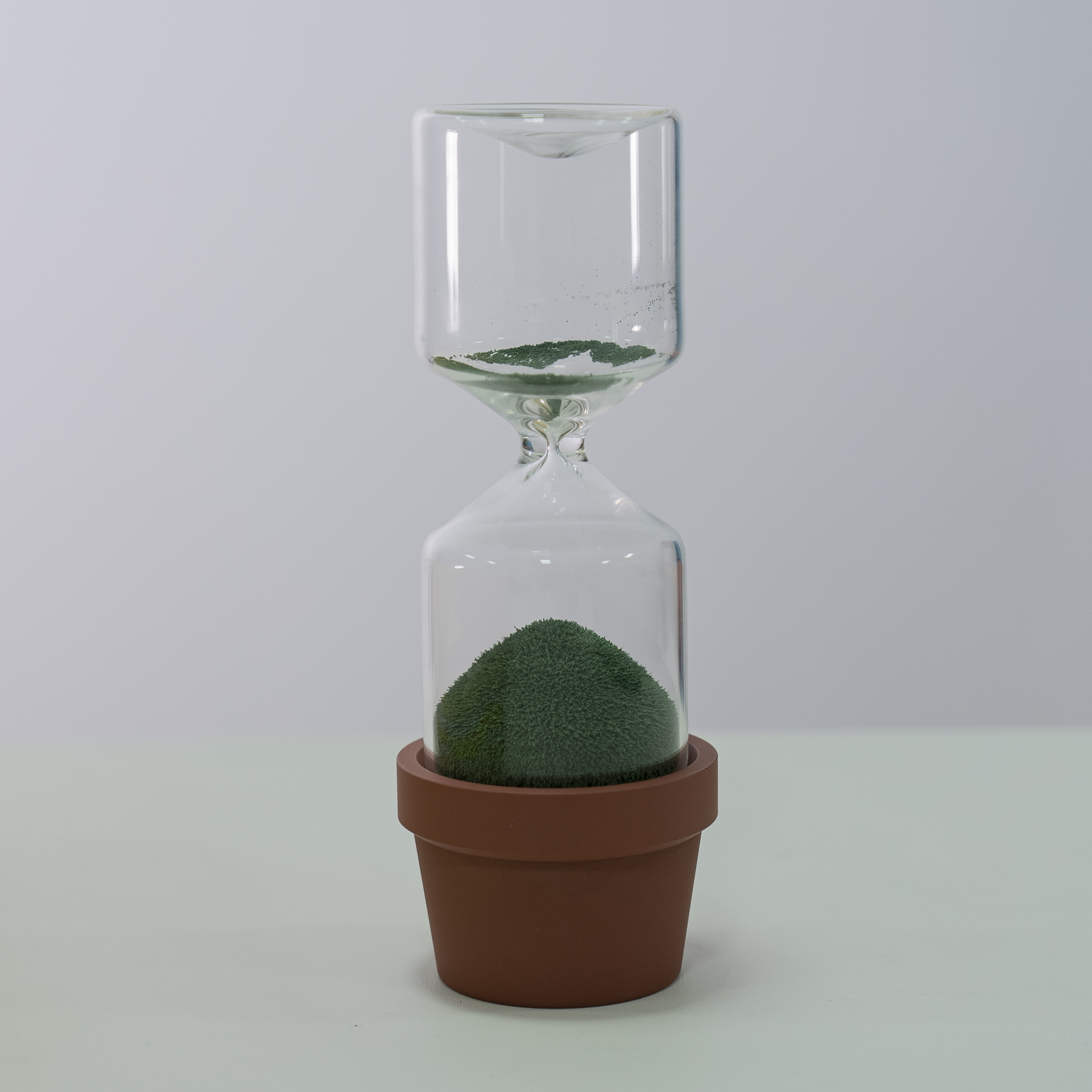 鉢植えの形砂時計│創意的なデザインで磁力植物を！プレゼントに最適♪|undefined