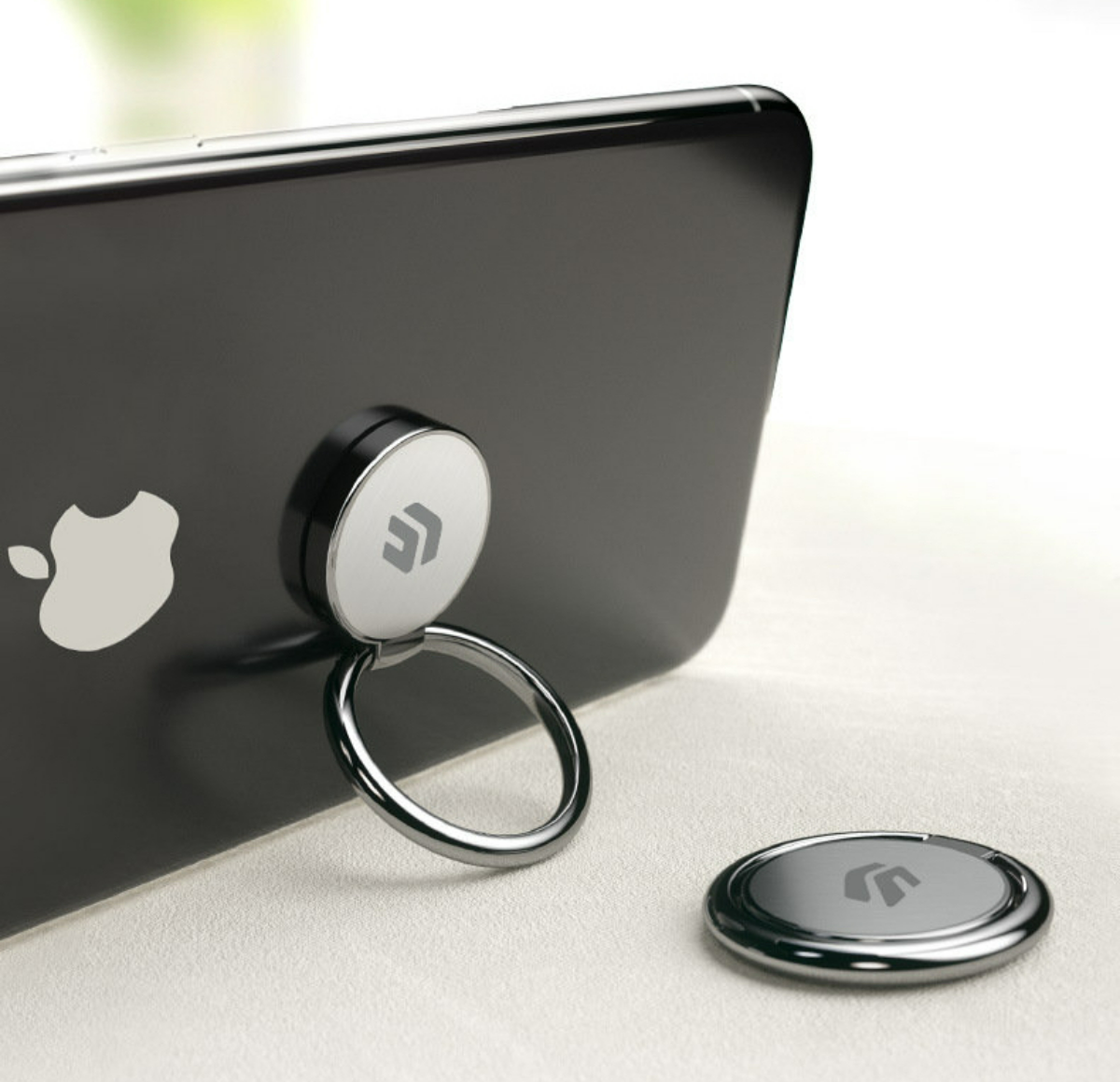 スマホリング│携帯リング・薄型・360°回転・iPhone・強力な吸着力・落下防止・指輪型・片手操作・スタンド機能・iPhone/Android各種他対応