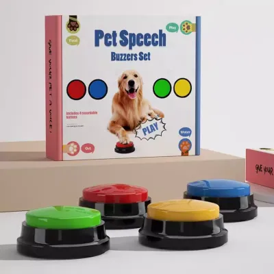 ペットコミュニケーションボタン・アップグレード・録音・犬用ベル・犬とのインタラクティブトレーニング・音声ボタン・ペットおもちゃ