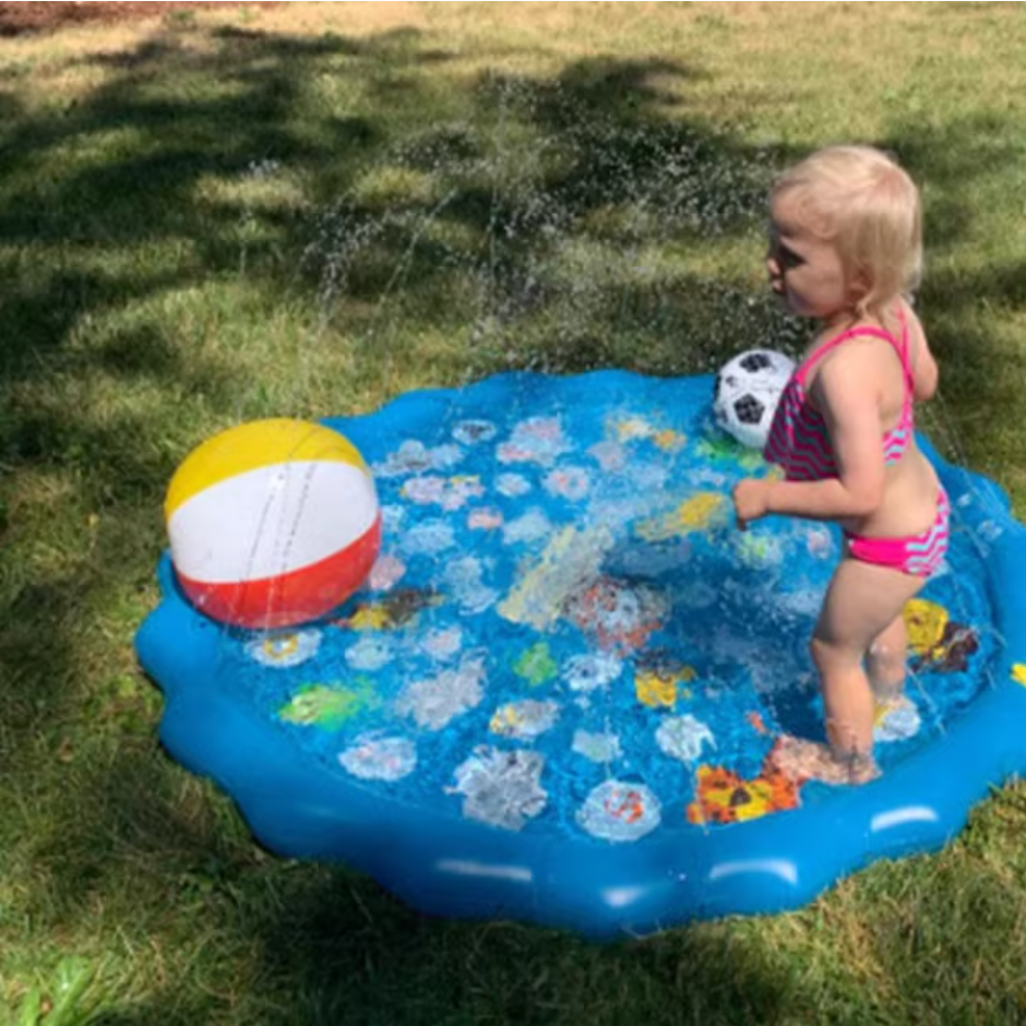 噴水マット丨熱い夏にぴったり！芝生やお庭で思いっきり水遊びしましょう♪子供用おもちゃ|undefined