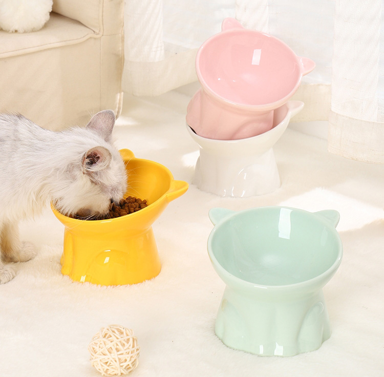 『人気応援商品』ペット用フードボウル｜猫ちゃんの食事のしやすさを追求した高さのあるボウル！インテリアに溶け込むデザインで、お手入れもラクラクです♪|undefined