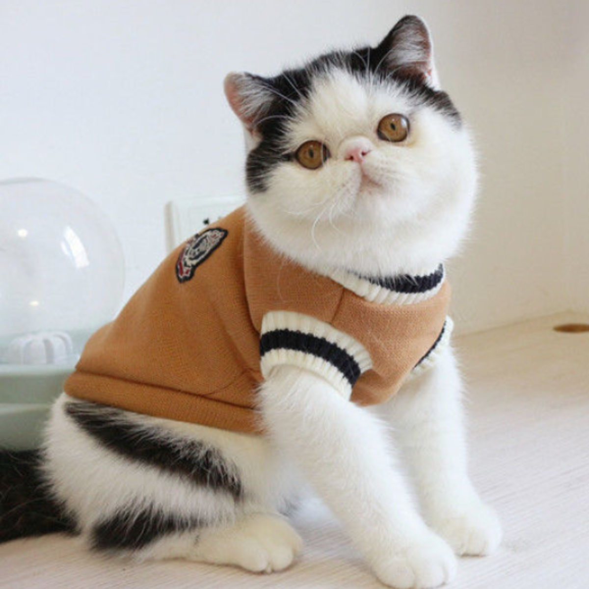 防寒 冬の猫服 ベスト式 かわいいペット服｜フワフワで良い手触り|undefined
