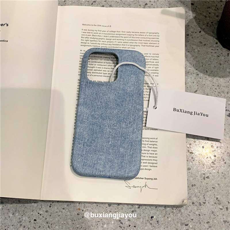 スマホケース｜iPhone15・iPhone多機種対応・シンプル風・デニムデザインでどんな服にも合う！|undefined