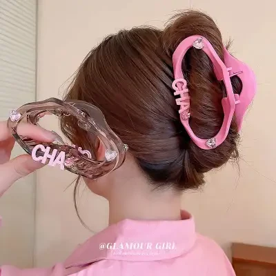 BYSP ヘアクリップ ｜ ハート型・韓国風・大きいサイズ・ジェリーカラー・ファッション・ヘアアクセサリー