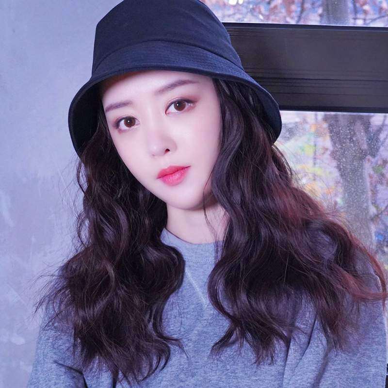 帽子付きウィッグ ｜女性用・ショートカール・取り外し可能・フルヘッドカバー|undefined