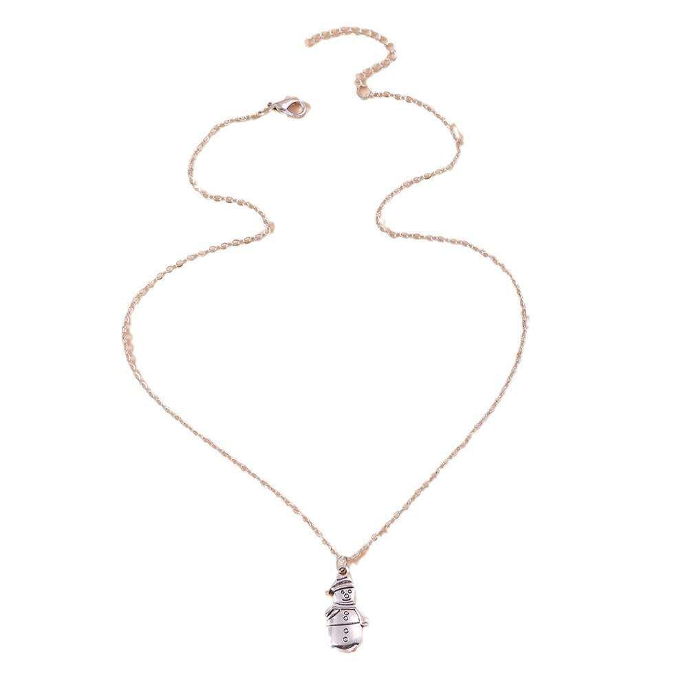 『クリスマス特集』 ネックレス ｜アクセサリー・合金・クリスマス・可愛い・ブーツ・雪の結晶・雪だるま・鎖骨飾り|undefined