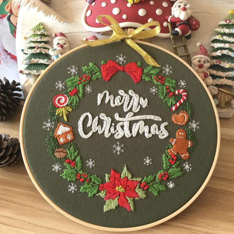 クリスマス刺繍素材セット｜手芸キット・DIY材料セット・クリスマス商品|undefined