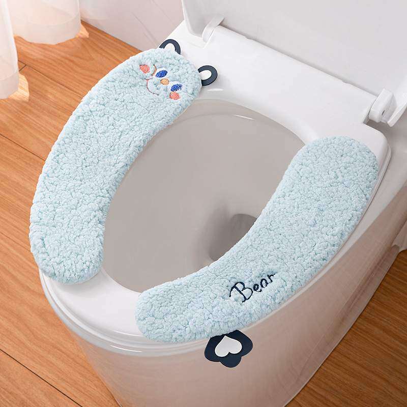 トイレカバー｜かわいいくま・四季通用・ふかふかで厚さもあり、抜け毛も無い|undefined