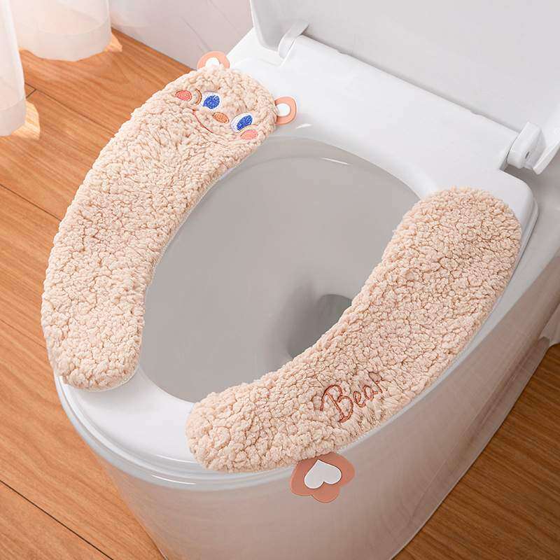 トイレカバー｜かわいいくま・四季通用・ふかふかで厚さもあり、抜け毛も無い|undefined