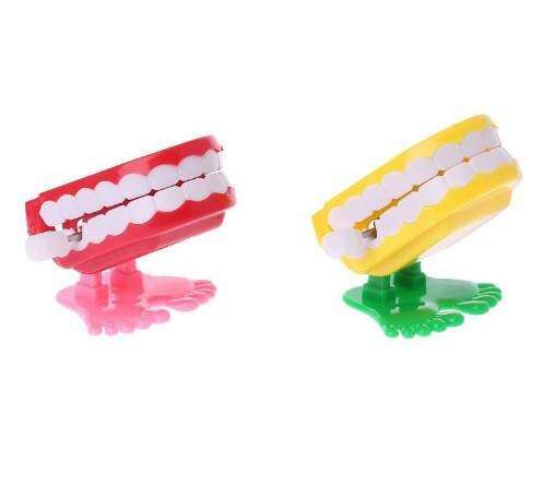 ネジ巻きおもちゃ｜歩く歯のおもちゃ・可愛い・子供向け・歯科用