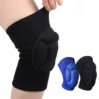 膝パッド｜スポーツ用・伸縮性生地・ひざを保護・厚手・スポンジ製・衝撃吸収