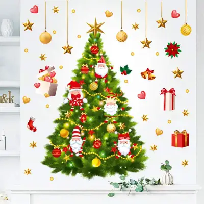 クリスマス ステッカー｜クリスマスツリー・飾り・取り外し可能・ クリスマスンの雰囲気をさらに盛り上げてくれます