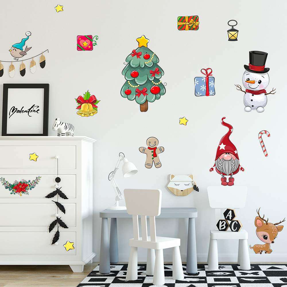 クリスマスシリーズ ステッカー｜窓、ガラス、リビング、パーティ、こども部屋の飾りつけにも！|undefined