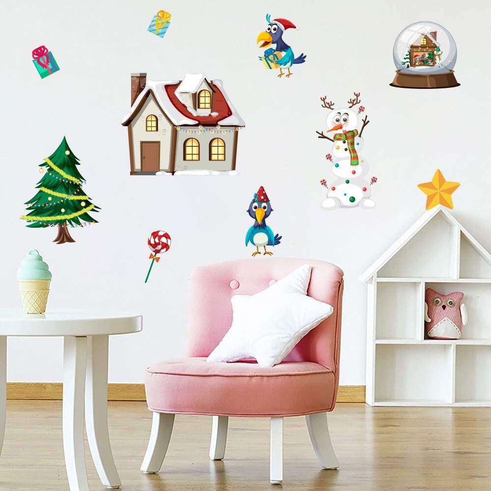 クリスマスシリーズ ステッカー｜窓、ガラス、リビング、パーティ、こども部屋の飾りつけにも！|undefined