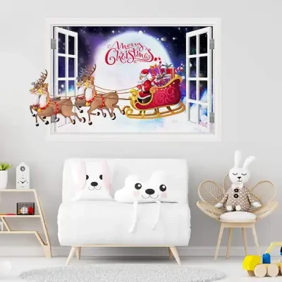 【3D】クリスマス ステッカー｜クリスマスの飾り・変貌はめざましい！