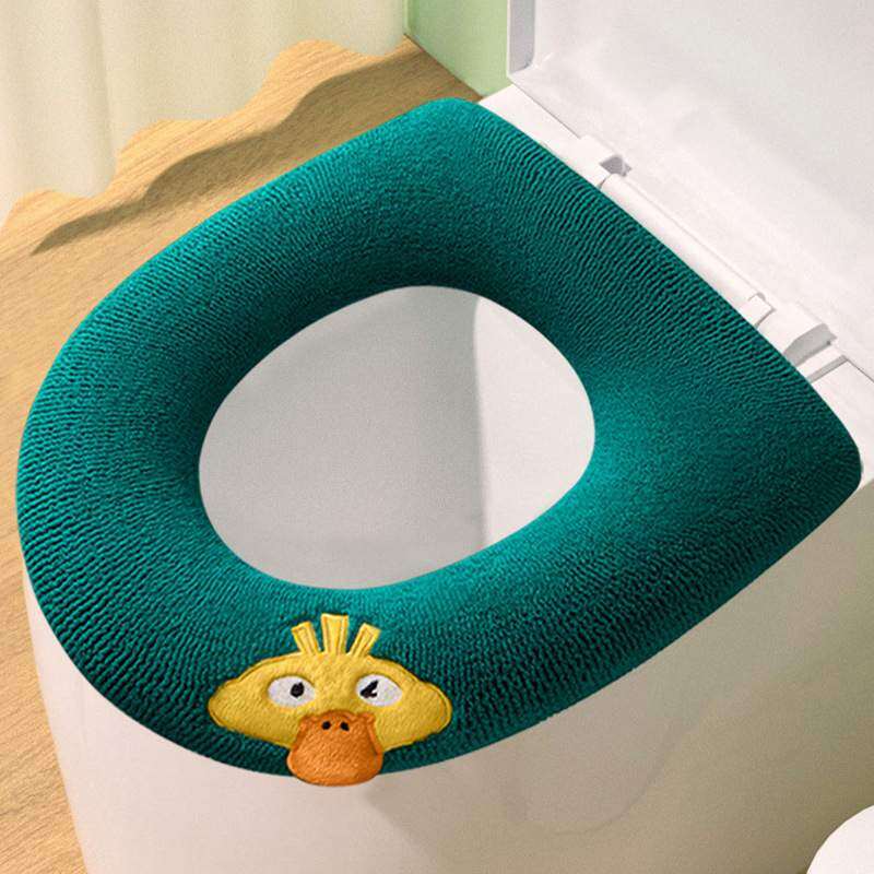 厚手の便座カバー｜冬用・カートゥーン柄・四季対応・持ち手付き・便座カバー・トイレセット・トイレマット・繰り返して使える|undefined