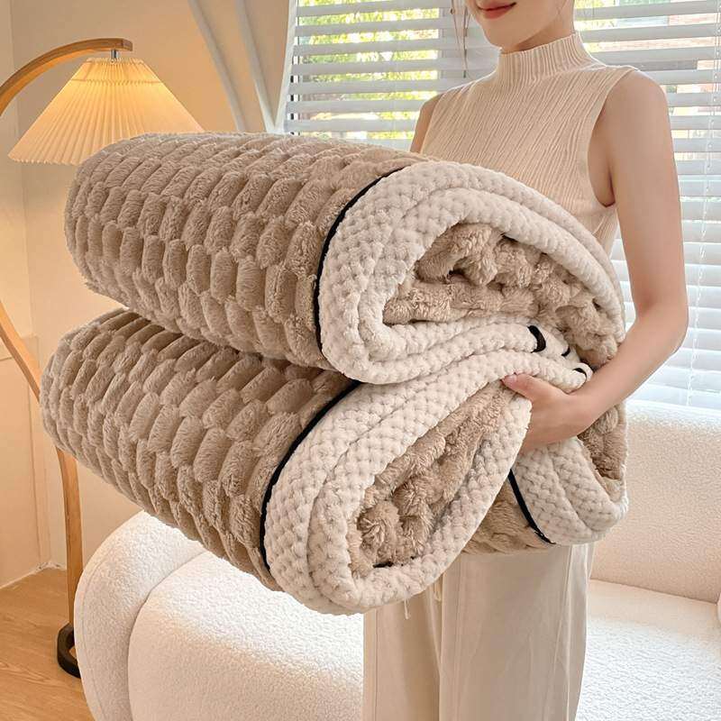 ブラウン 毛布｜厚手・冬用・ブランケット・柔らかく肌触り・ 洗える・四季適用・120*200cm/150*200cm/180*200cm/200*230cm|undefined