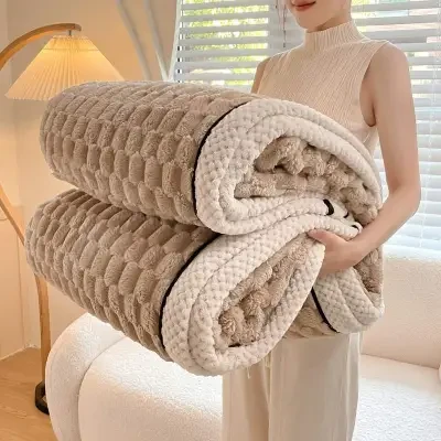 ブラウン 毛布｜厚手・冬用・ブランケット・柔らかく肌触り・ 洗える・四季適用・120*200cm/150*200cm/180*200cm/200*230cm