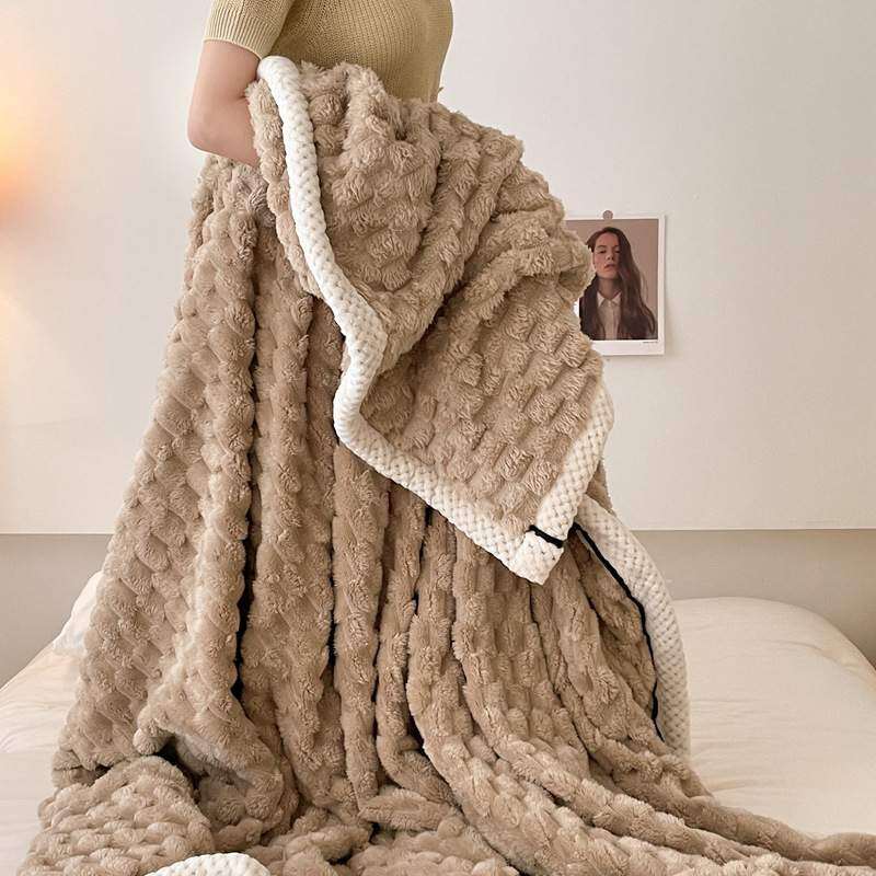 ブラウン 毛布｜厚手・冬用・ブランケット・柔らかく肌触り・ 洗える・四季適用・120*200cm/150*200cm/180*200cm/200*230cm|undefined