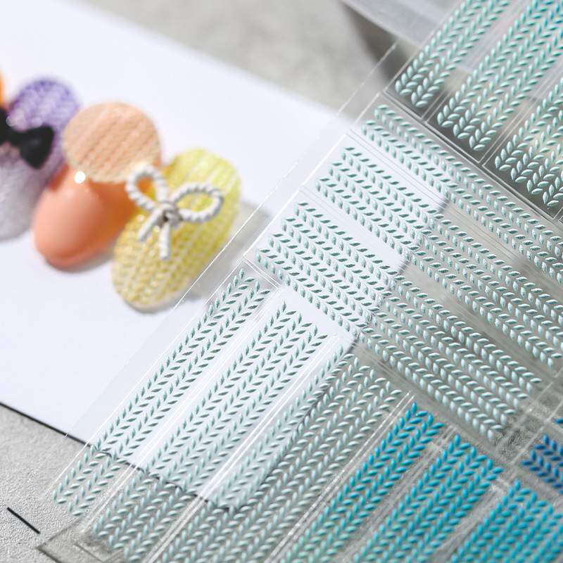 シール・ネイル・バックグルー・セーター柄・マット・グラデーション・5D・浮彫り・TENSOR・薄くて丈夫な|undefined