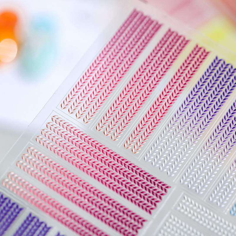 シール・ネイル・バックグルー・セーター柄・マット・グラデーション・5D・浮彫り・TENSOR・薄くて丈夫な|undefined