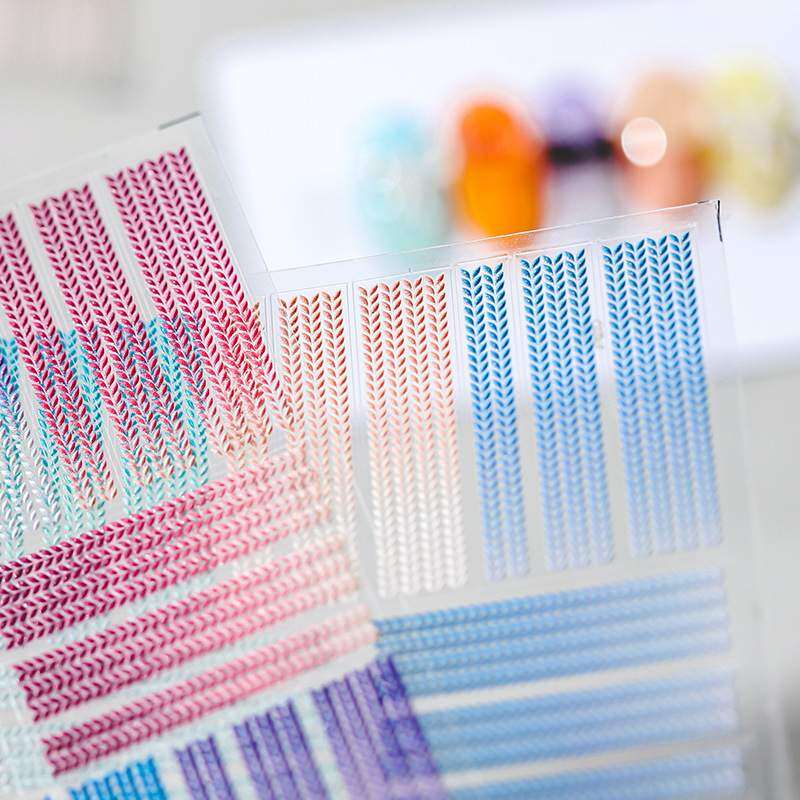 シール・ネイル・バックグルー・セーター柄・マット・グラデーション・5D・浮彫り・TENSOR・薄くて丈夫な|undefined