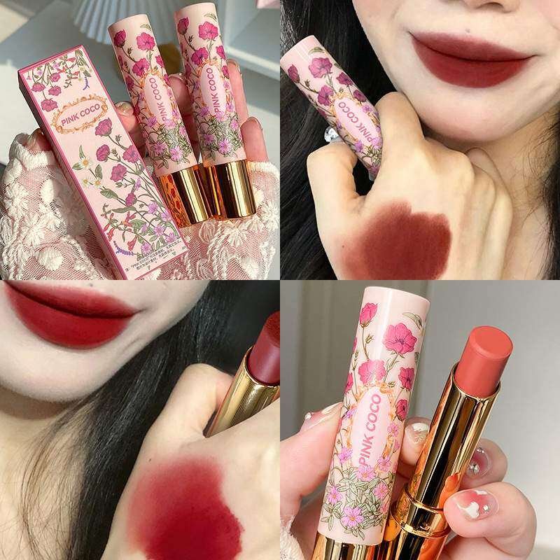 PINKCOCOマット口紅｜華麗な夢・レトロ・メイクアップ・リップスティック・学生向け・プチプラ・かわいい|undefined