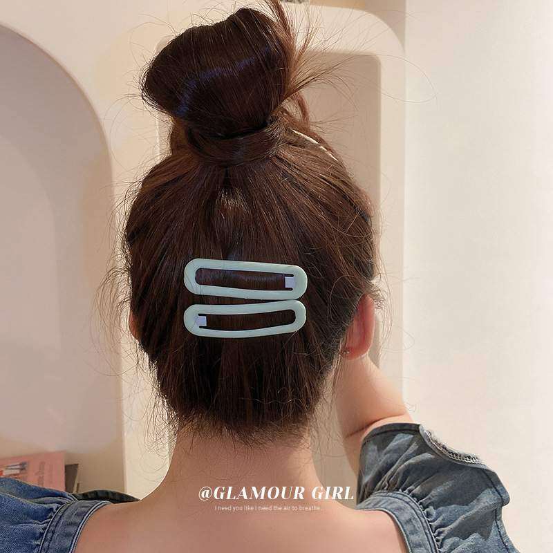 ヘアクリップ｜女性・サイド・日常・通勤・かわいい・プリンセス・シンプル・マットフリンジ・無地・BBクリップ|undefined