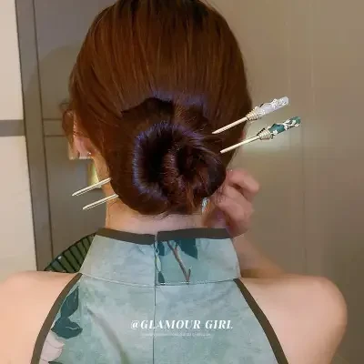 簪子｜女性・個性的・レトロ・樹脂・人工真珠・ヘアアクセサリー・アクセサリー