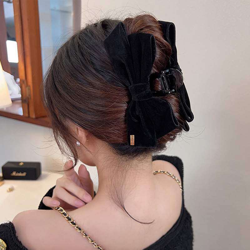 リボン・女性・アップヘア・後頭部・ファッション・あわせ易い・アルファベットの板・サメ・韓国っぽ・東大門・ヘアクリップ|undefined